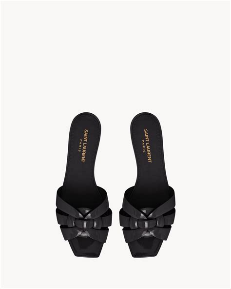 sandali ysl neri|Women's Saint Laurent Heeled Sandals .